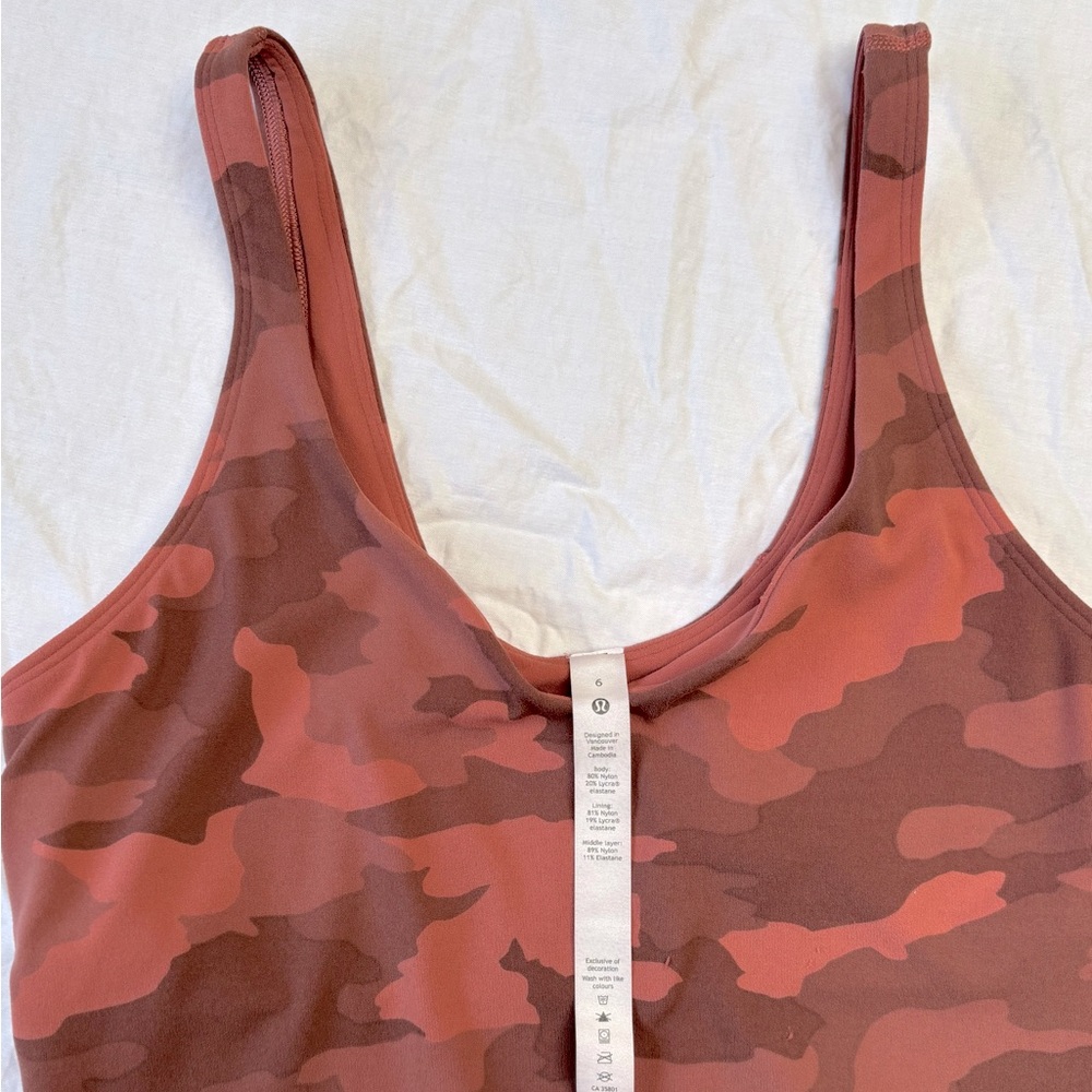 Lululemon Bra Top Size 6 Dusty Rose Mauve - Picture 3 of 3